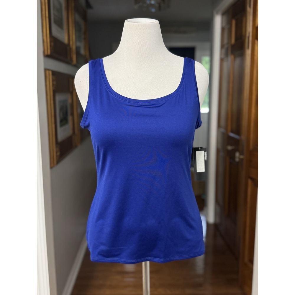 Slim Factor By investments Royal Blue Tank Top Medium NWT